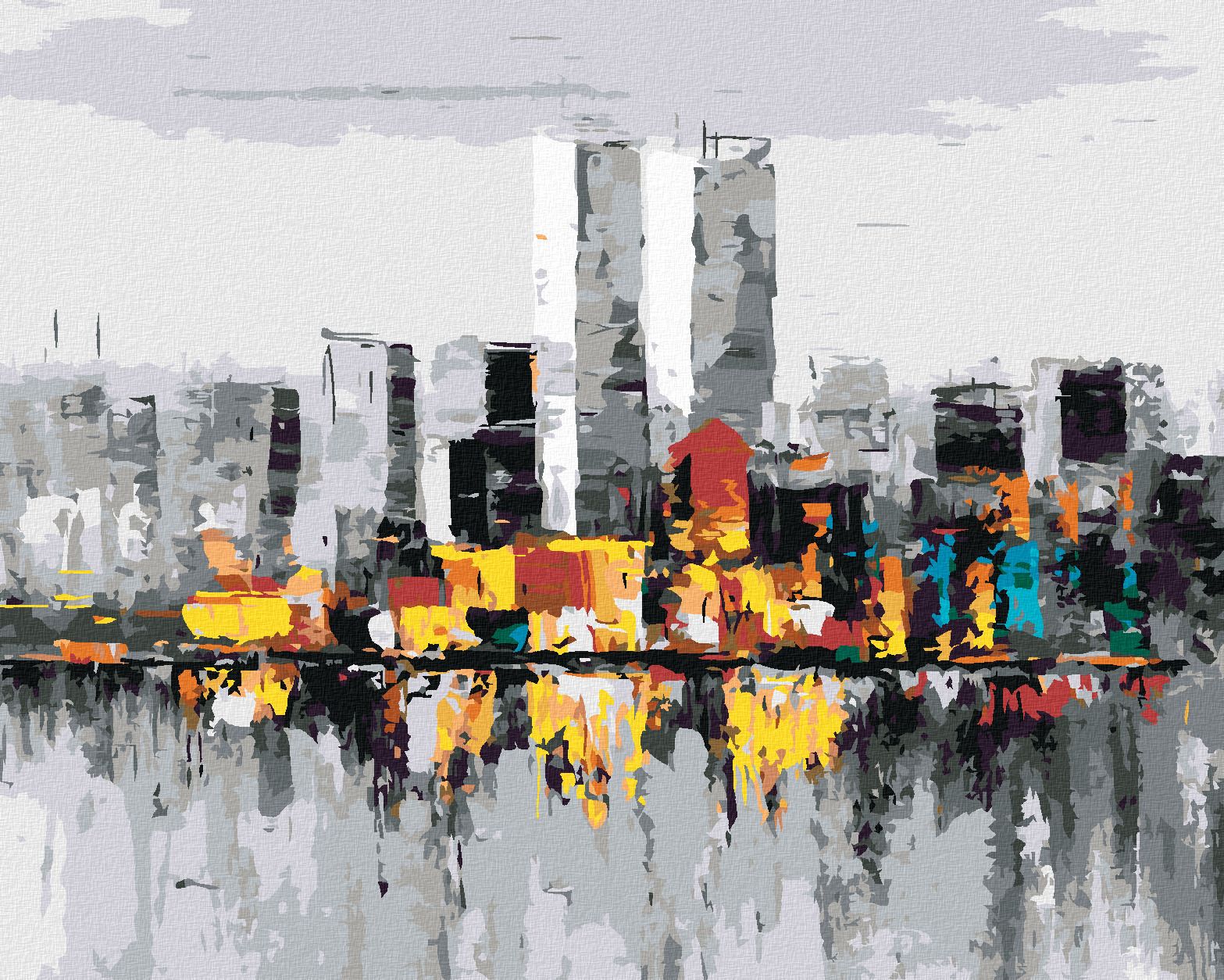 zuty Malování podle čísel - NEW YORK CITY - Rozměr: 40x50 cm, Rámování: Varianta: bez rámu a bez vypnutí plátna - obrázek 1