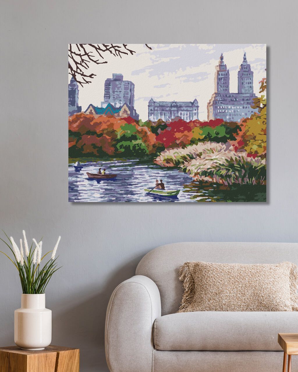 zuty Malování podle čísel - PODZIMNÍ NEW YORK - Rozměr: 40x50 cm, Rámování: Varianta: vypnuté plátno na rám - obrázek 4
