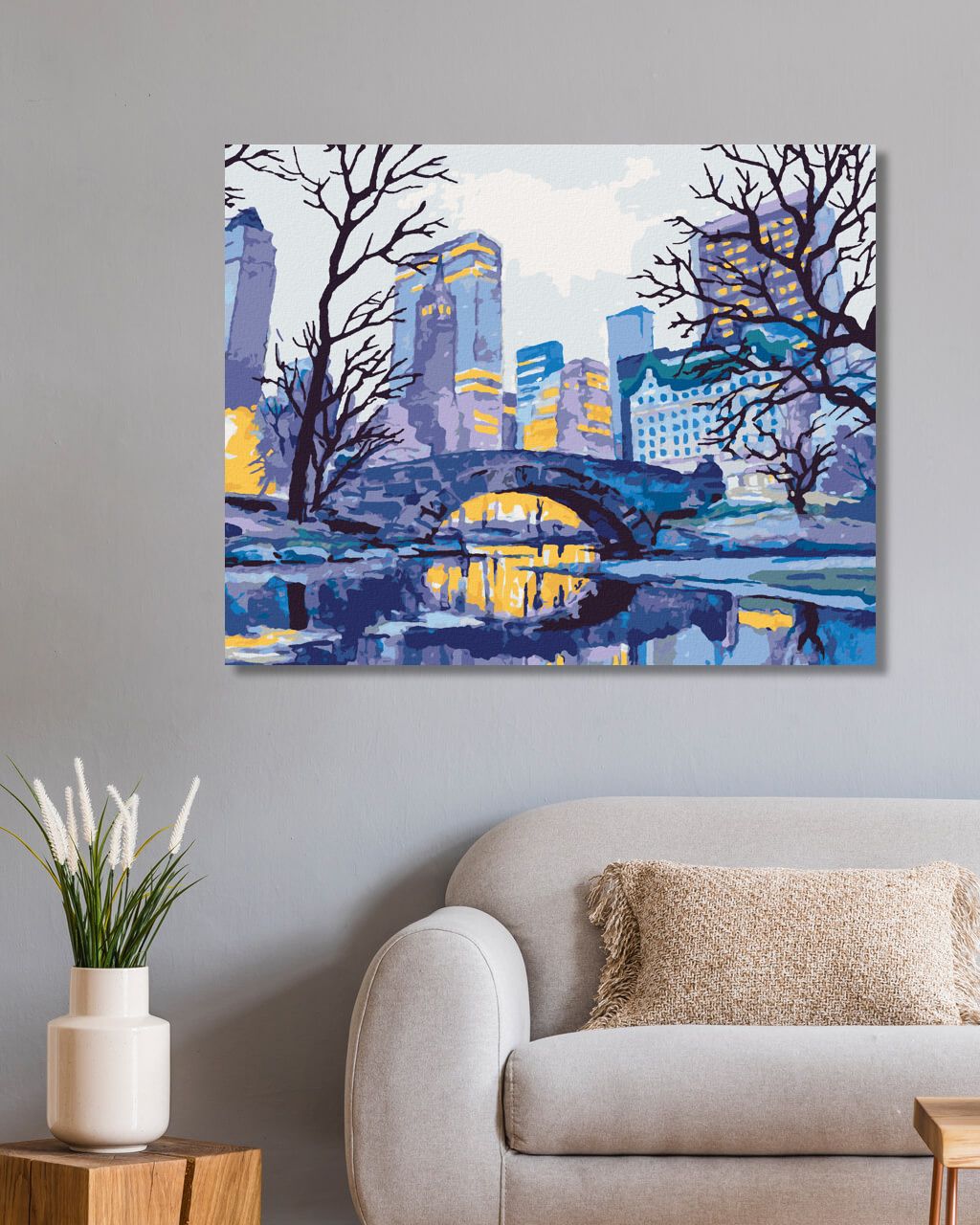 zuty Malování podle čísel - MOST V NEW YORKU - Rozměr: 40x50 cm, Rámování: Varianta: vypnuté plátno na rám - obrázek 5