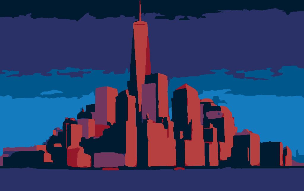 zuty Malování podle čísel - ZÁŘICÍ MANHATTAN V NEW YORKU - Rozměr: 40x50 cm, Rámování: Varianta: bez rámu a bez vypnutí plátna - obrázek 3
