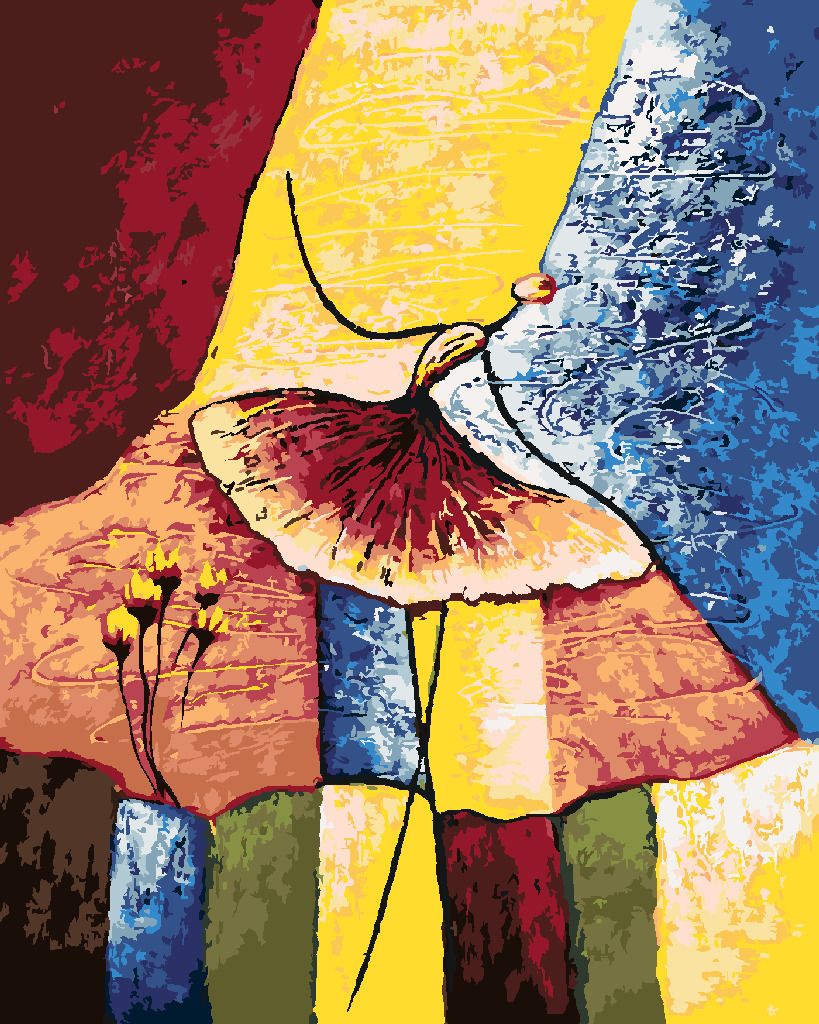 zuty Malování podle čísel - BALETKA S MOTÝLÍ SUKNÍ - Rozměr: 40x50 cm, Rámování: Varianta: vypnuté plátno na rám - obrázek 6