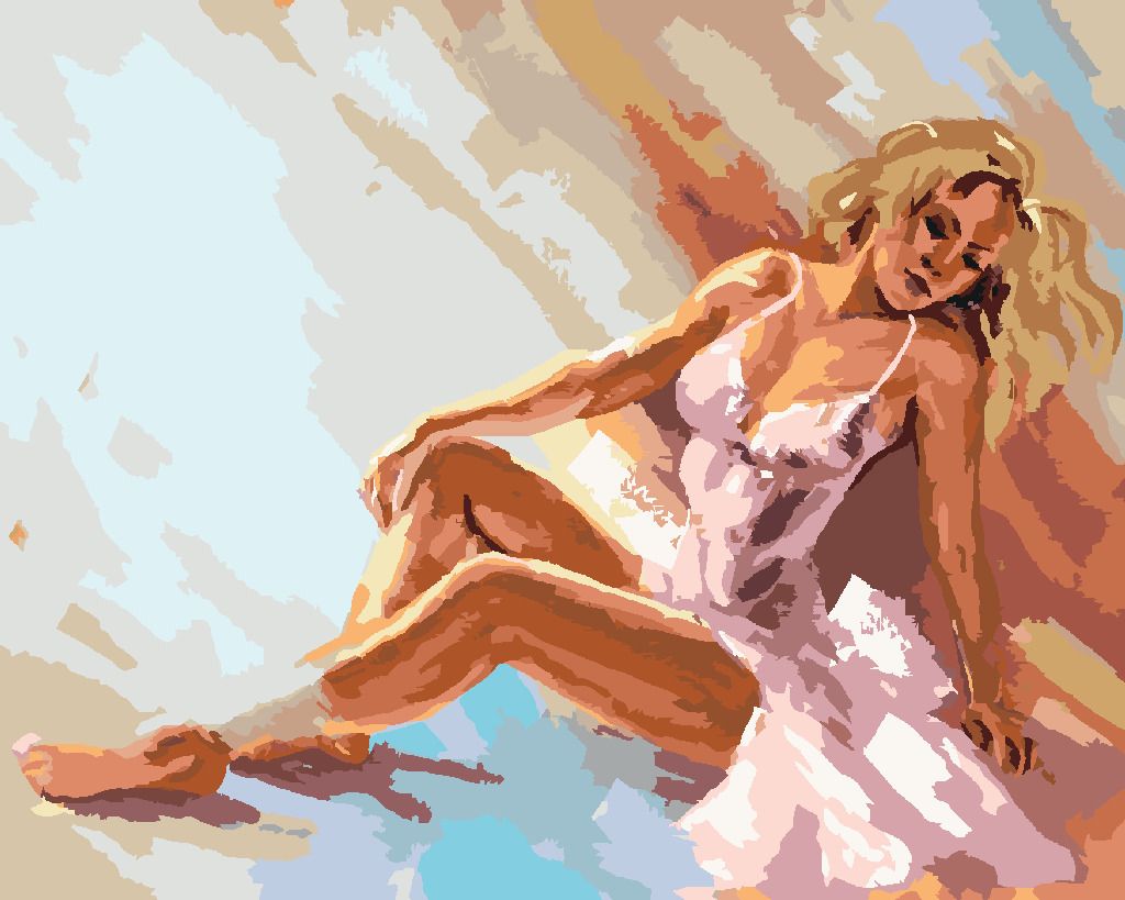zuty Malování podle čísel - KRÁSNÁ BALETKA - Rozměr: 40x50 cm, Rámování: Varianta: vypnuté plátno na rám - obrázek 10