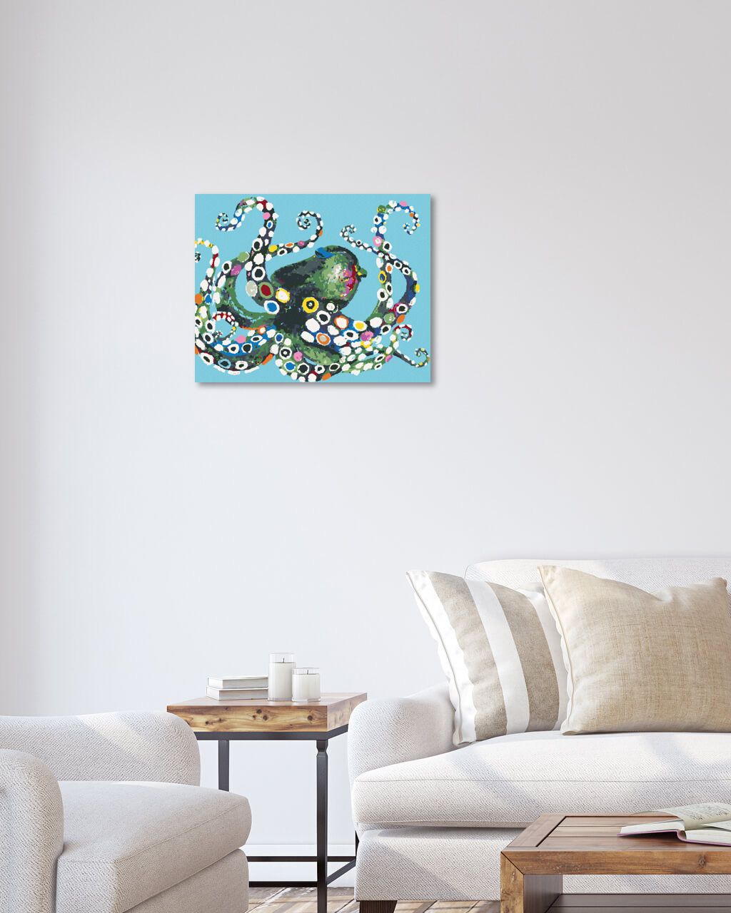 zuty Malování podle čísel - BAREVNÁ CHOBOTNICE - Rozměr: 40x50 cm, Rámování: Varianta: vypnuté plátno na rám - obrázek 6