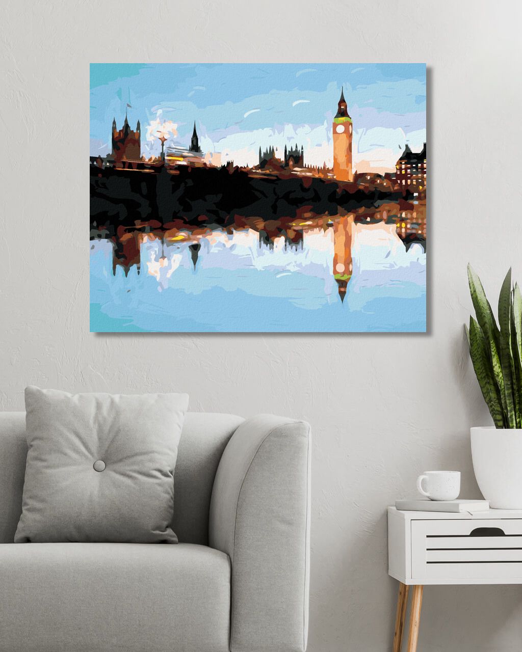zuty Malování podle čísel - LONDÝN V ODRAZE - Rozměr: 40x50 cm, Rámování: Varianta: vypnuté plátno na rám - obrázek 8