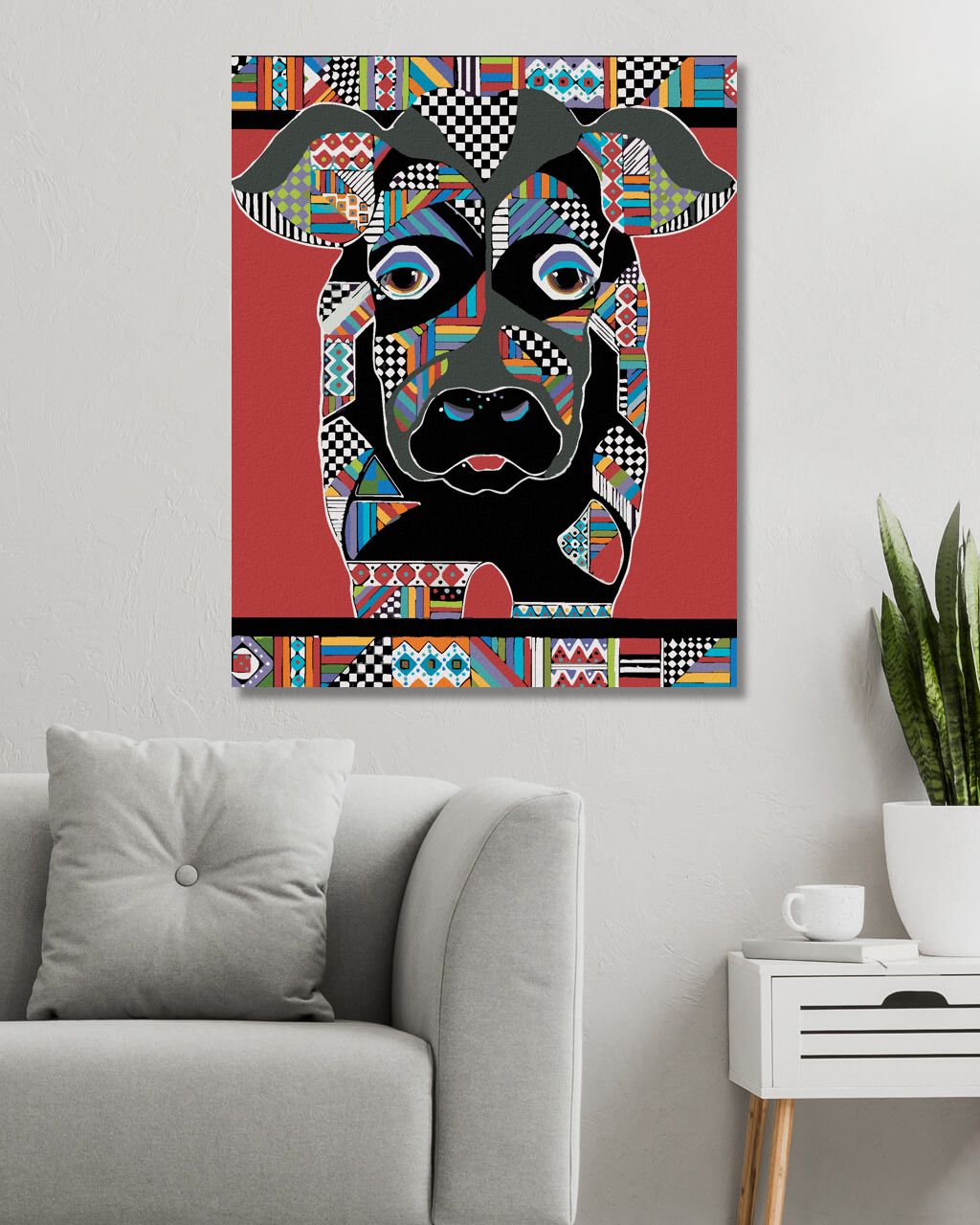 zuty Malování podle čísel - KRÁVA 2 (JONNA JAMES) - Rozměr: 40x50 cm, Rámování: Varianta: vypnuté plátno na rám - obrázek 4