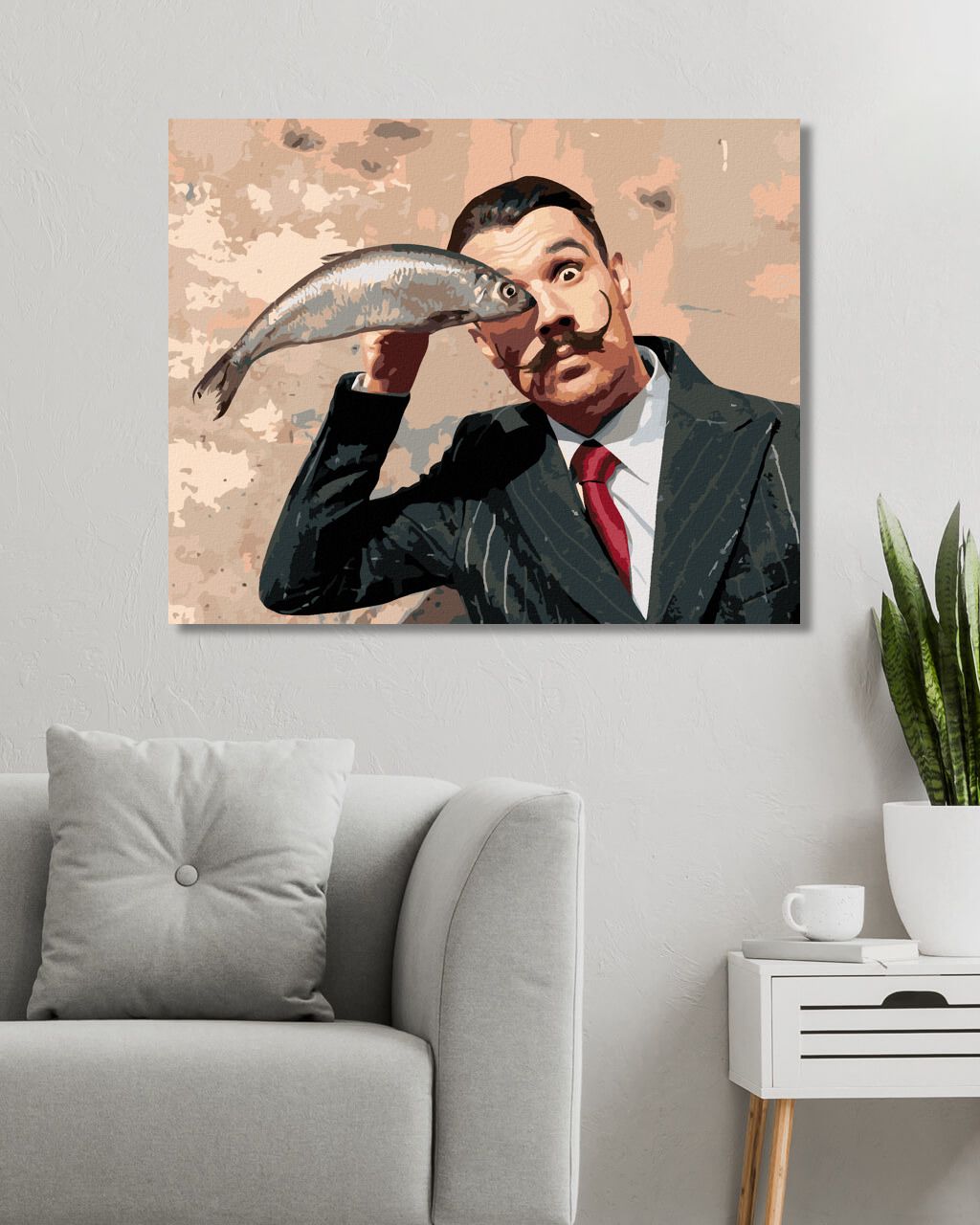 zuty Malování podle čísel - RYBÍ OČI - Rozměr: 40x50 cm, Rámování: Varianta: vypnuté plátno na rám - obrázek 5