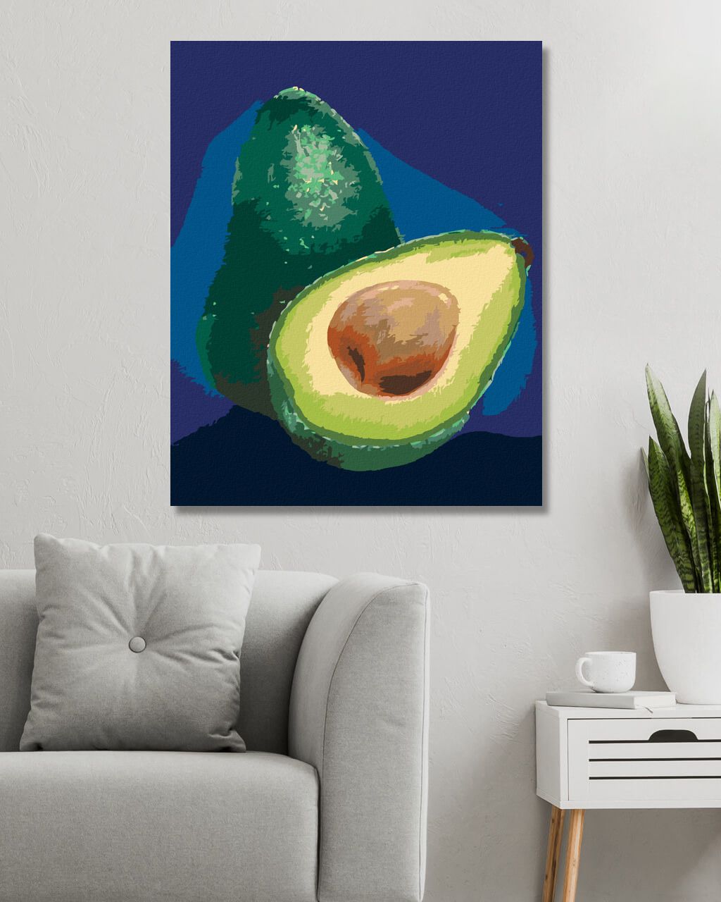 zuty Malování podle čísel - AVOKÁDO 2 (MYROSLAVA VOLOSCHUK) - Rozměr: 40x50 cm, Rámování: Varianta: bez rámu a bez vypnutí plátna - obrázek 3