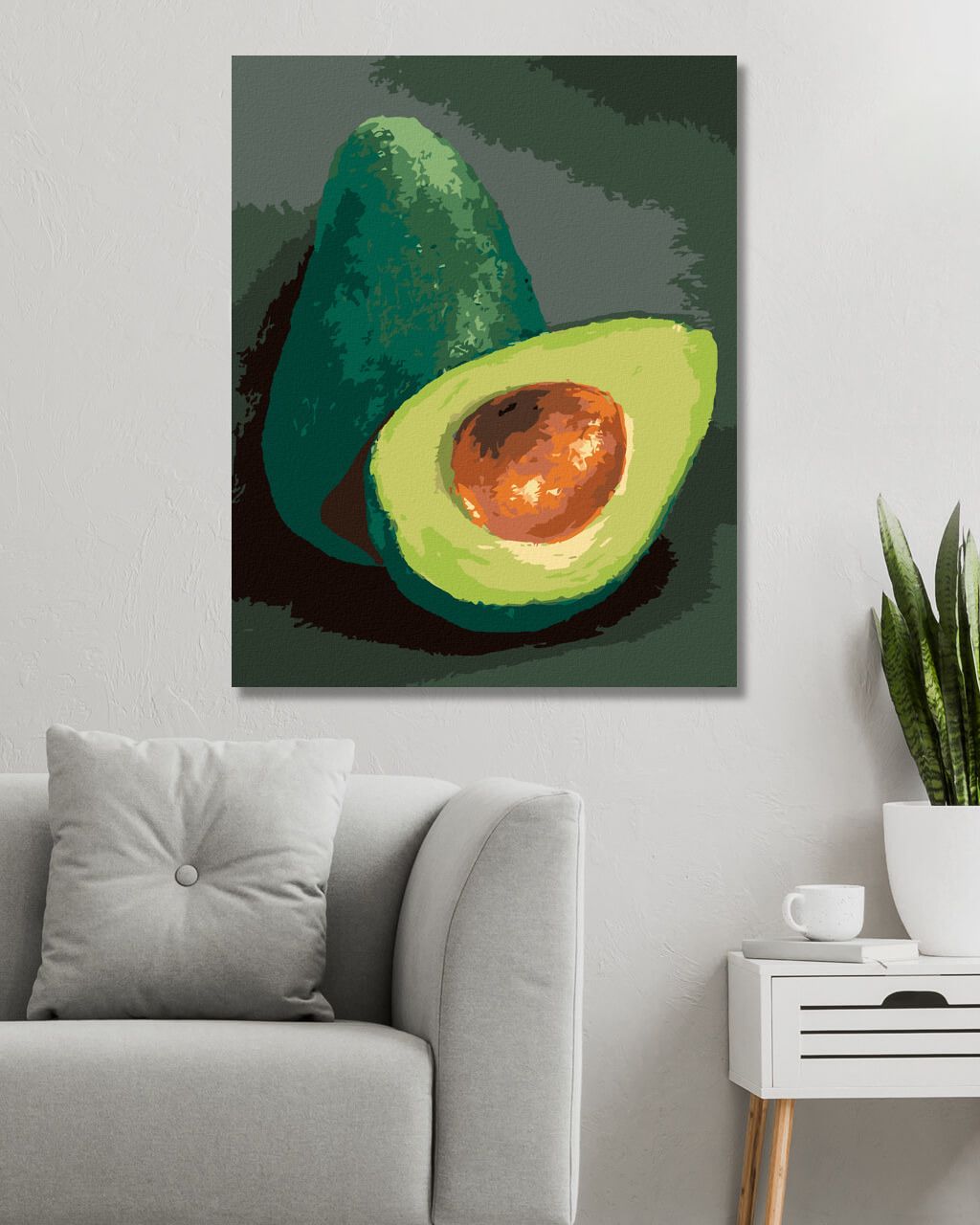 zuty Malování podle čísel - AVOKÁDO 1(MYROSLAVA VOLOSCHUK) - Rozměr: 40x50 cm, Rámování: Varianta: bez rámu a bez vypnutí plátna - obrázek 6