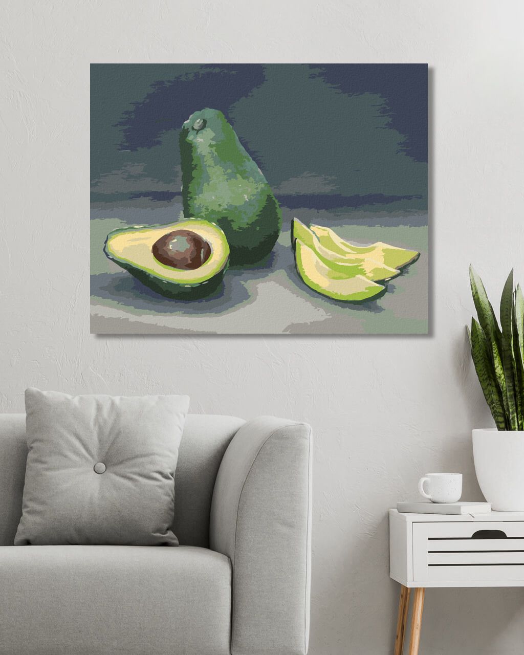 zuty Malování podle čísel - AVOKÁDO 3 (MYROSLAVA VOLOSCHUK) - Rozměr: 40x50 cm, Rámování: Varianta: vypnuté plátno na rám - obrázek 3