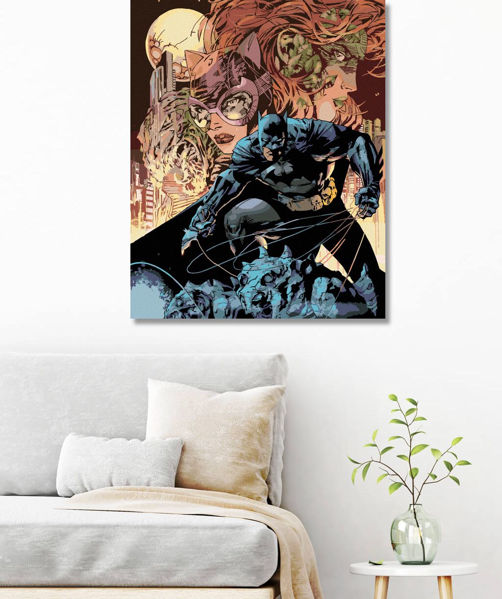 zuty Malování podle čísel - BATMAN, POISON IVY A CATWOMAN - Rozměr: 40x50 cm, Rámování: Varianta: vypnuté plátno na rám - obrázek 9