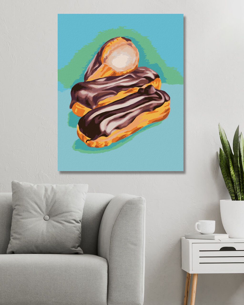 zuty Malování podle čísel - ČOKOLÁDOVÉ TYČINKY (MYROSLAVA VOLOSCHUK) - Rozměr: 40x50 cm, Rámování: Varianta: vypnuté plátno na rám - obrázek 10