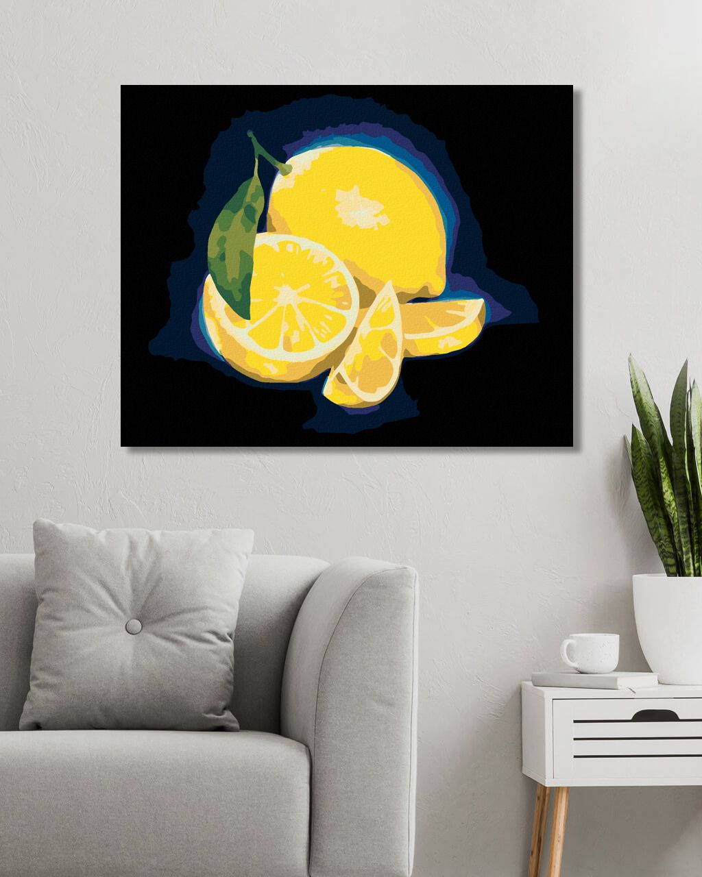 zuty Malování podle čísel - CITRÓN 4 (MYROSLAVA VOLOSCHUK) - Rozměr: 40x50 cm, Rámování: Varianta: vypnuté plátno na rám - obrázek 8