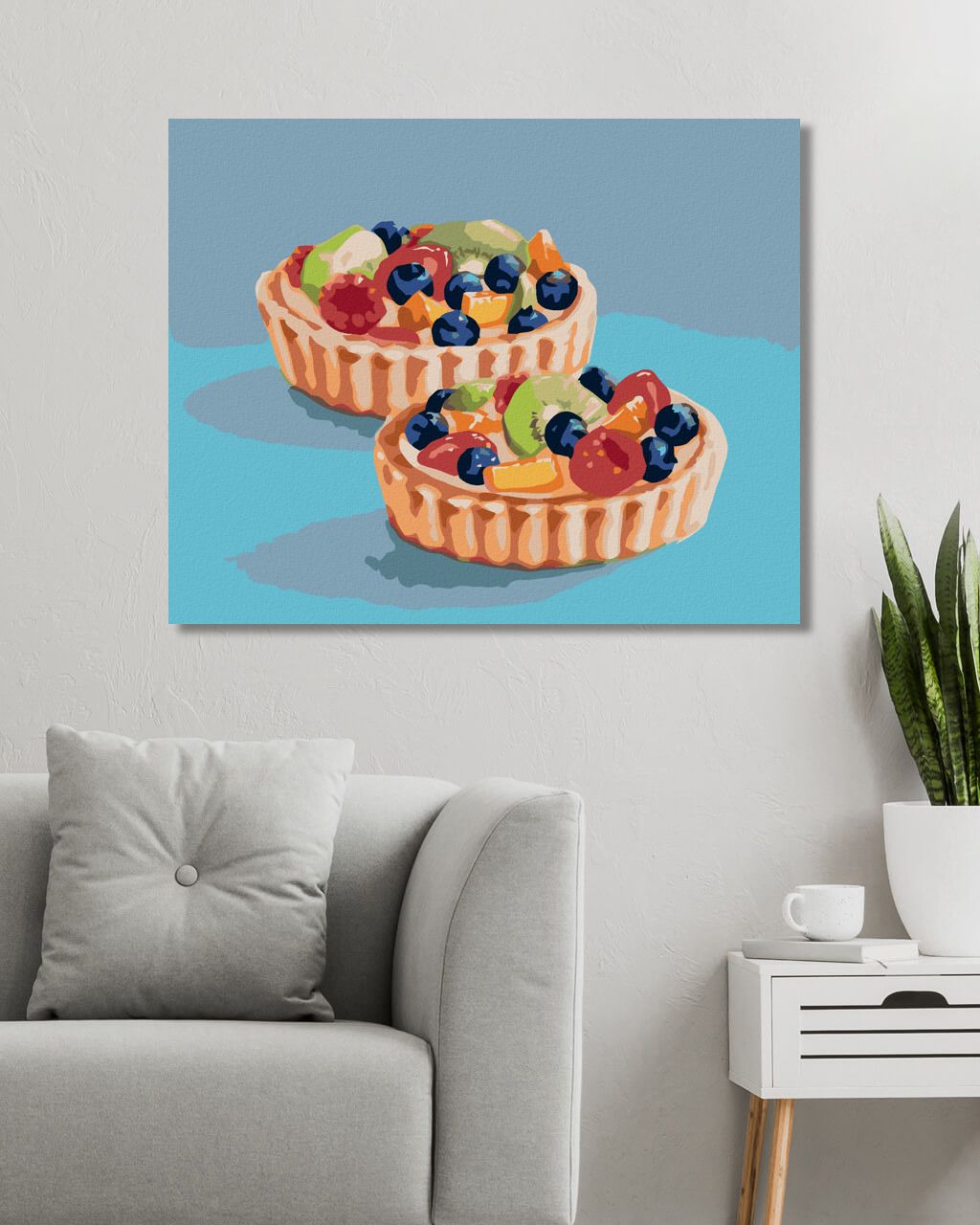 zuty Malování podle čísel - TARTALETKA S OVOCEM 2 (MYROSLAVA VOLOSCHUK) - Rozměr: 40x50 cm, Rámování: Varianta: bez rámu a bez vypnutí plátna - obrázek 9