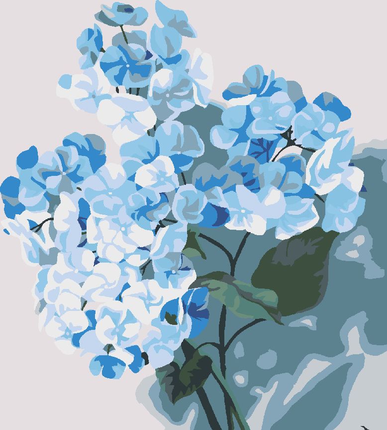 zuty Malování podle čísel - HORTENZIE 1 (MYROSLAVA VOLOSCHUK) - Rozměr: 40x50 cm, Rámování: Varianta: vypnuté plátno na rám - obrázek 6