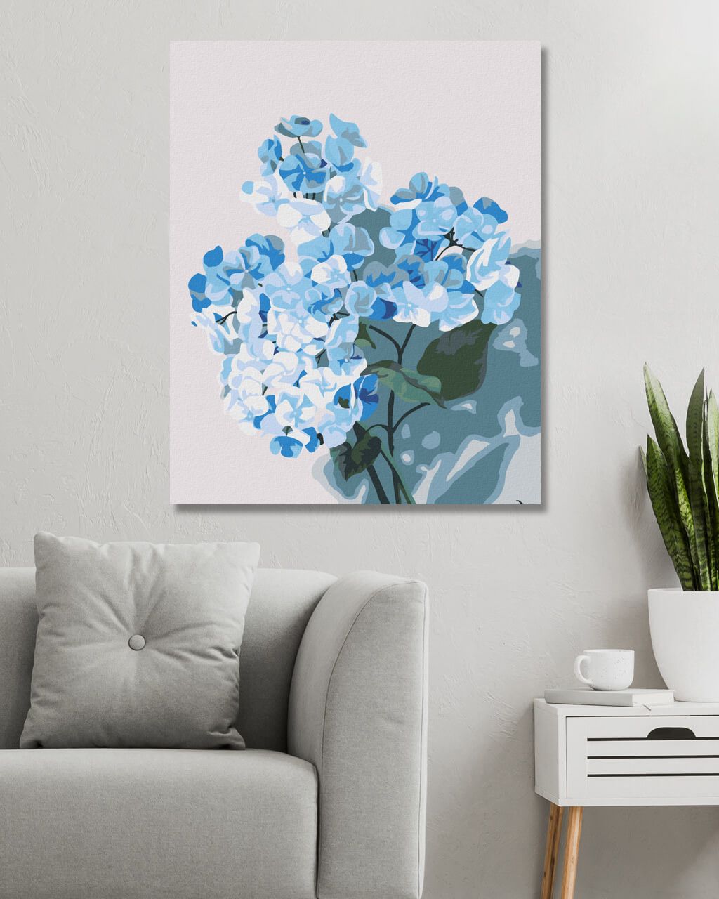 zuty Malování podle čísel - HORTENZIE 1 (MYROSLAVA VOLOSCHUK) - Rozměr: 40x50 cm, Rámování: Varianta: vypnuté plátno na rám - obrázek 9
