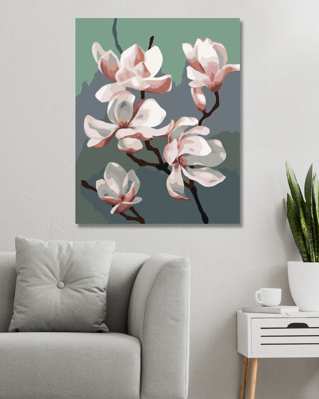 zuty Malování podle čísel - MAGNÓLIE (MYROSLAVA VOLOSCHUK) - Rozměr: 40x50 cm, Rámování: Varianta: vypnuté plátno na rám - obrázek 10