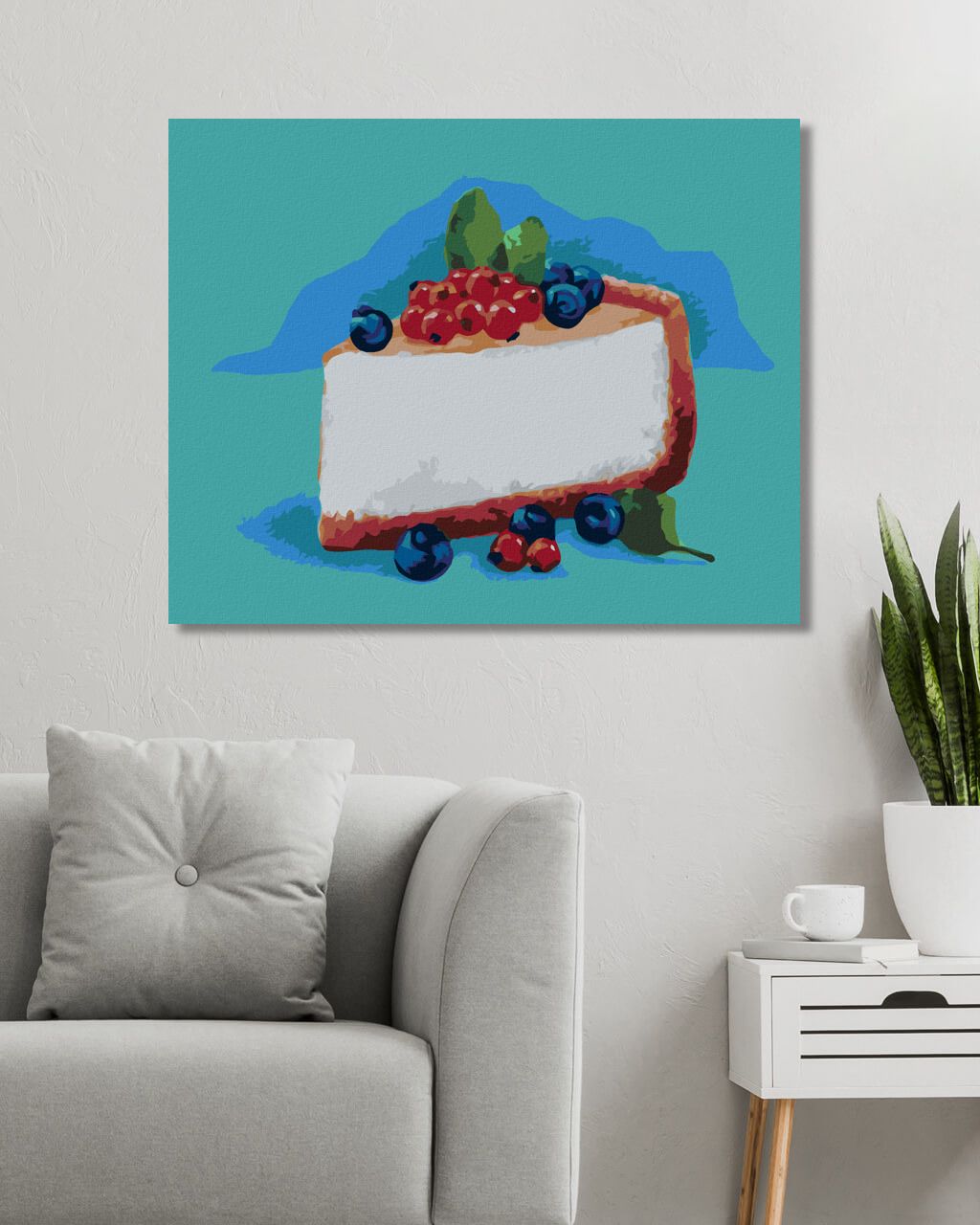 zuty Malování podle čísel - CHEESECAKE (MYROSLAVA VOLOSCHUK) - Rozměr: 40x50 cm, Rámování: Varianta: vypnuté plátno na rám - obrázek 8