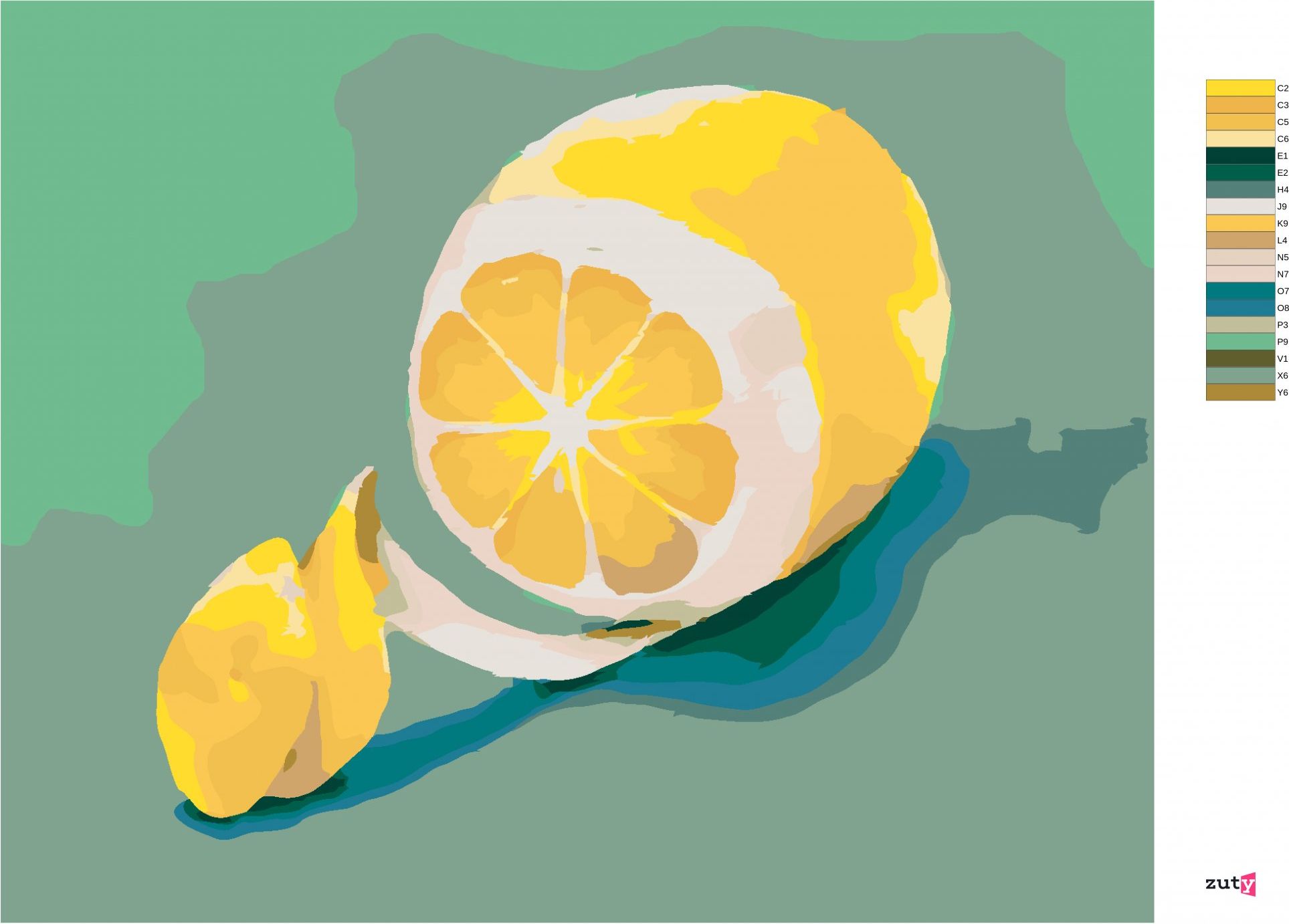 zuty Malování podle čísel - CITRÓN 2 (MYROSLAVA VOLOSCHUK) - Rozměr: 40x50 cm, Rámování: Varianta: vypnuté plátno na rám - obrázek 8