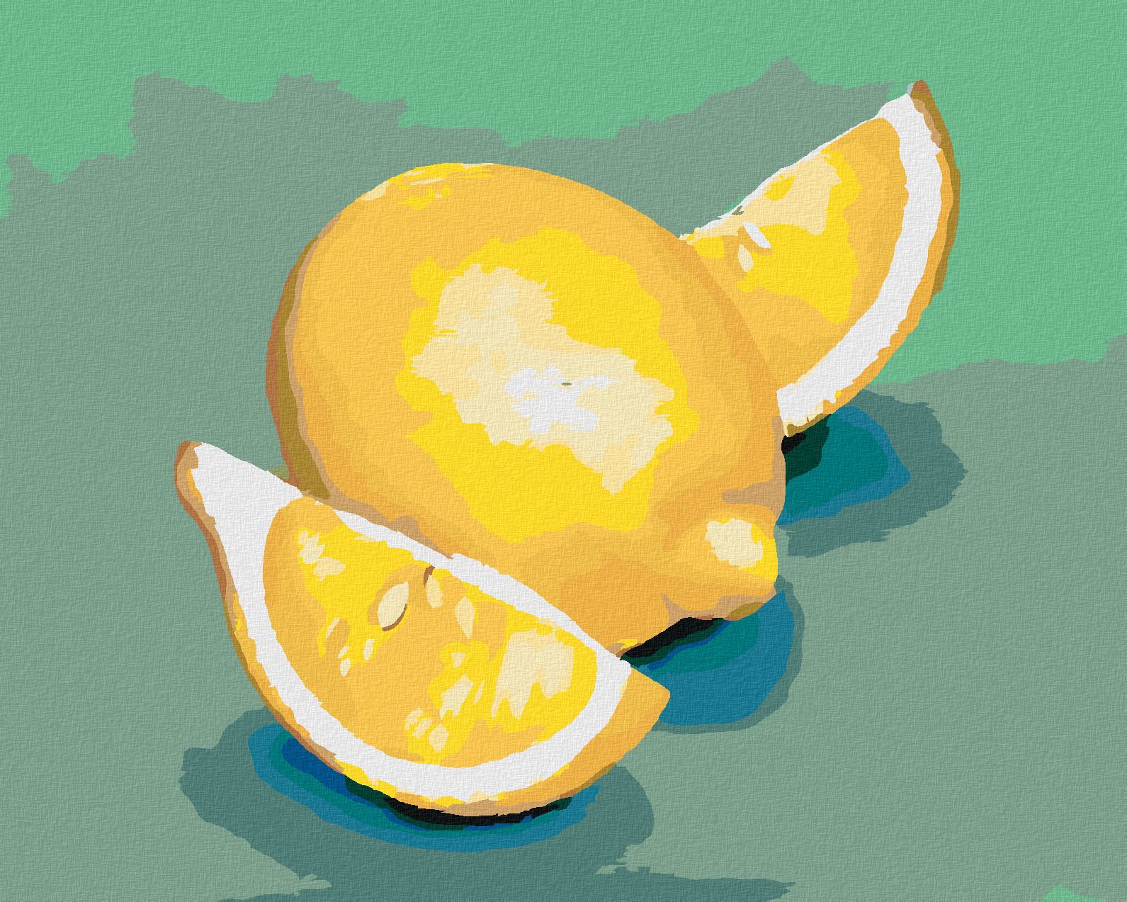 zuty Malování podle čísel - CITRÓN (MYROSLAVA VOLOSCHUK) - Rozměr: 40x50 cm, Rámování: Varianta: vypnuté plátno na rám - obrázek 1