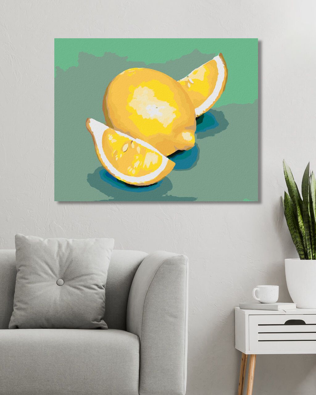 zuty Malování podle čísel - CITRÓN (MYROSLAVA VOLOSCHUK) - Rozměr: 40x50 cm, Rámování: Varianta: vypnuté plátno na rám - obrázek 5