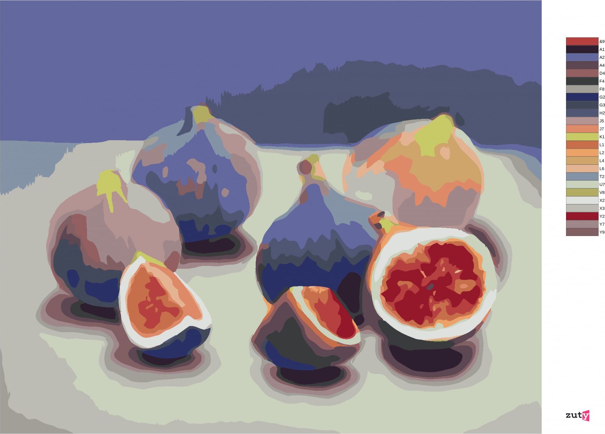 zuty Malování podle čísel - FÍK 2 (MYROSLAVA VOLOSCHUK) - Rozměr: 40x50 cm, Rámování: Varianta: vypnuté plátno na rám - obrázek 2