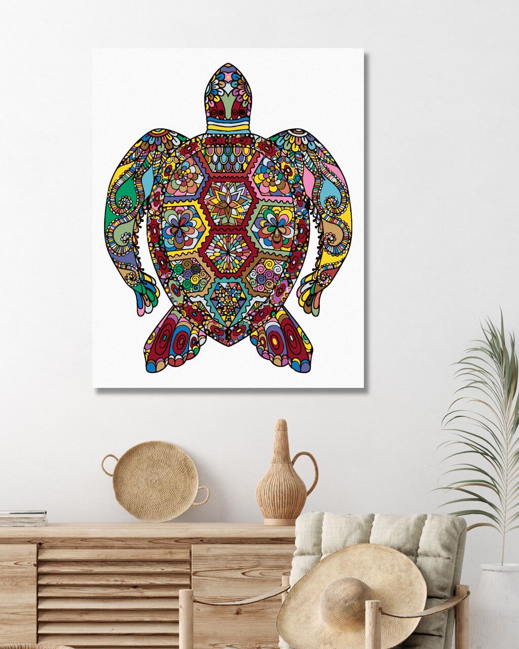 zuty Malování podle čísel - KVĚTINOVÁ ŽELVA - Rozměr: 40x50 cm, Rámování: Varianta: vypnuté plátno na rám - obrázek 8
