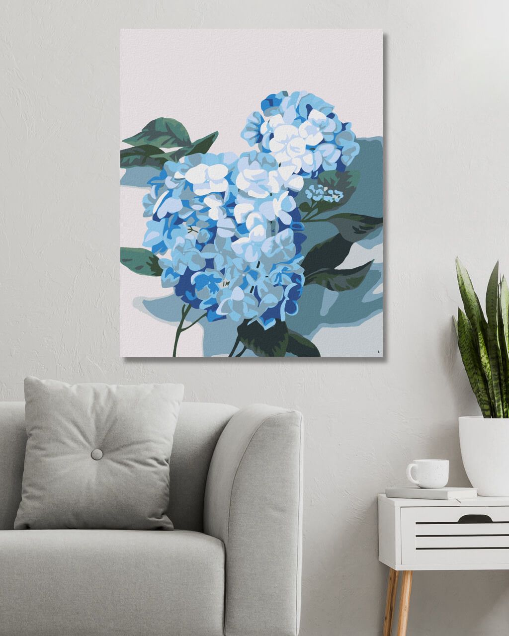 zuty Malování podle čísel - HORTENZIE 2 (MYROSLAVA VOLOSCHUK) - Rozměr: 40x50 cm, Rámování: Varianta: bez rámu a bez vypnutí plátna - obrázek 3