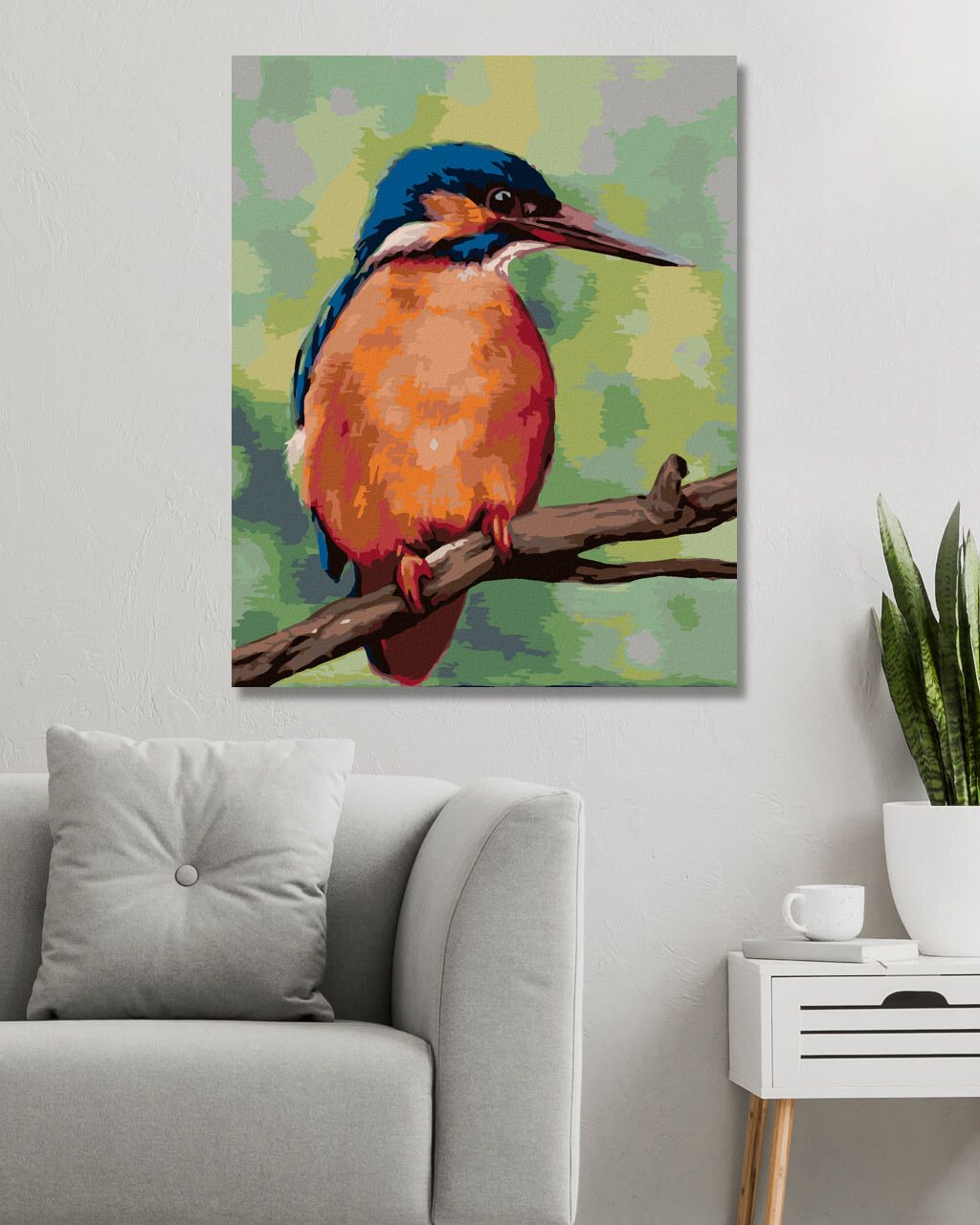 zuty Malování podle čísel - LEDŇÁČEK (MYROSLAVA VOLOSCHUK) - Rozměr: 40x50 cm, Rámování: Varianta: vypnuté plátno na rám - obrázek 2
