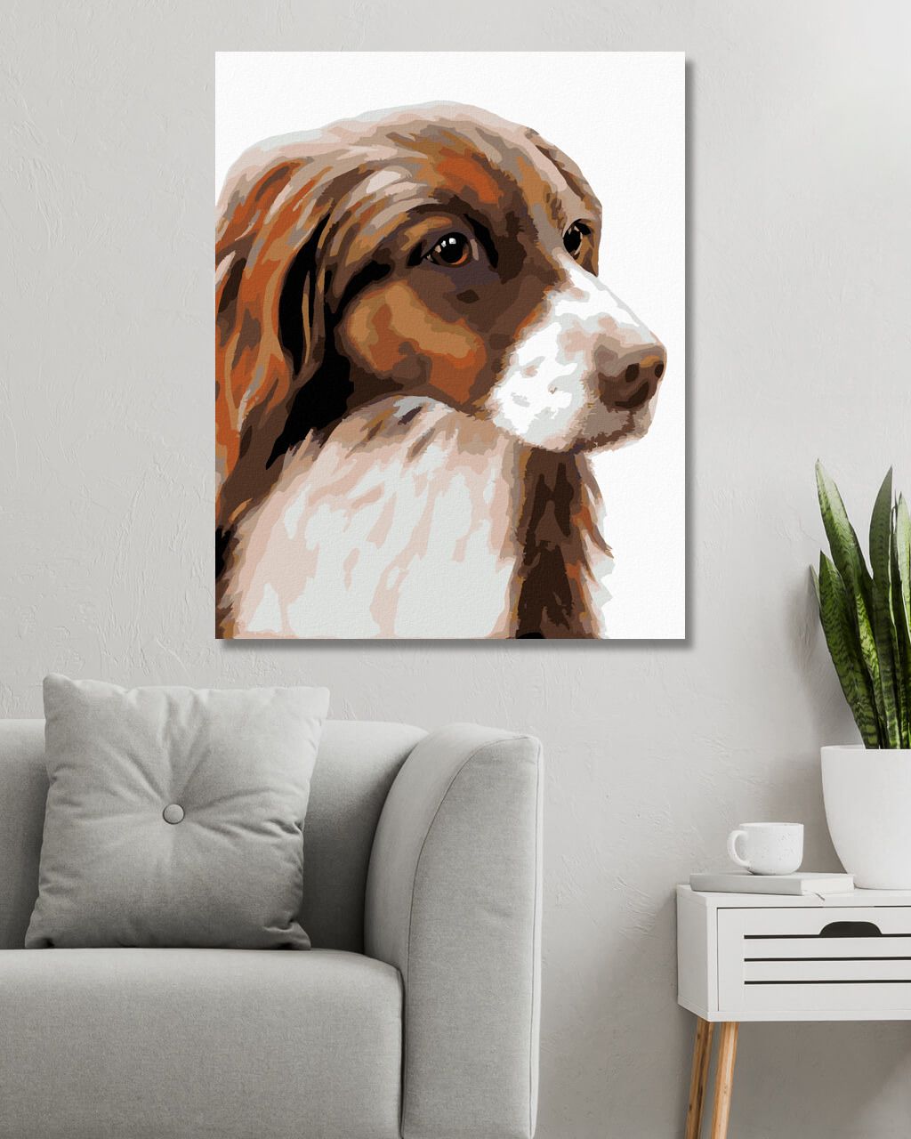 zuty Malování podle čísel - KOKRŠPANĚL (MYROSLAVA VOLOSCHUK) - Rozměr: 40x50 cm, Rámování: Varianta: vypnuté plátno na rám - obrázek 6