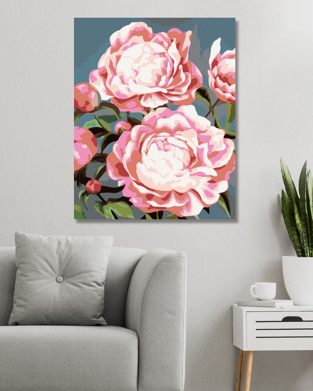 zuty Malování podle čísel - PIVOŇKY 5 (MYROSLAVA VOLOSCHUK) - Rozměr: 40x50 cm, Rámování: Varianta: vypnuté plátno na rám - obrázek 8