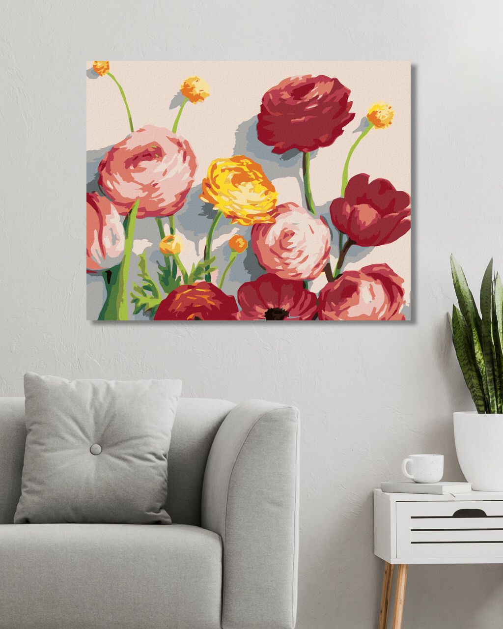 zuty Malování podle čísel - PIVOŇKY A TULIPÁNY (MYROSLAVA VOLOSCHUK) - Rozměr: 40x50 cm, Rámování: Varianta: vypnuté plátno na rám - obrázek 10