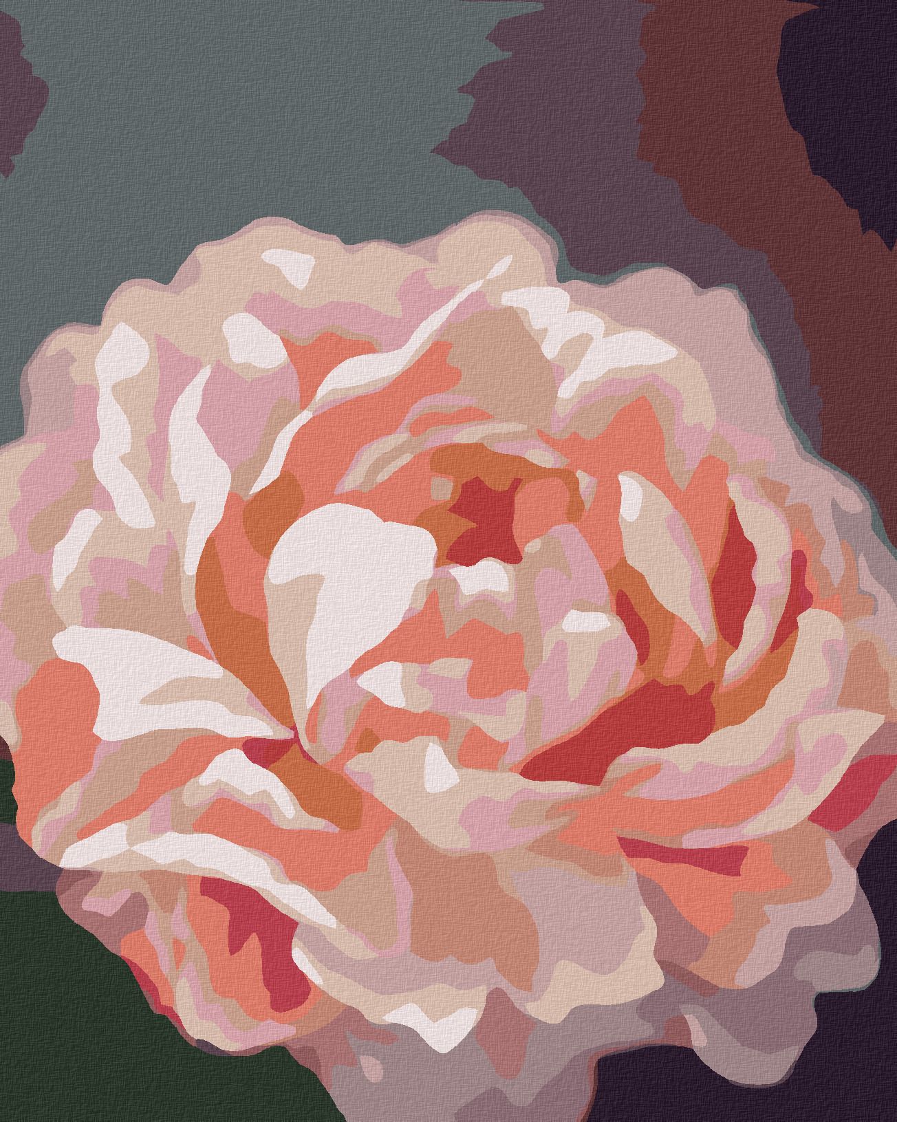 zuty Malování podle čísel - PIVOŇKY 6 (MYROSLAVA VOLOSCHUK) - Rozměr: 40x50 cm, Rámování: Varianta: vypnuté plátno na rám - obrázek 1