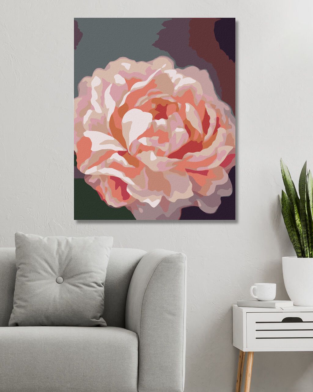 zuty Malování podle čísel - PIVOŇKY 6 (MYROSLAVA VOLOSCHUK) - Rozměr: 40x50 cm, Rámování: Varianta: vypnuté plátno na rám - obrázek 8