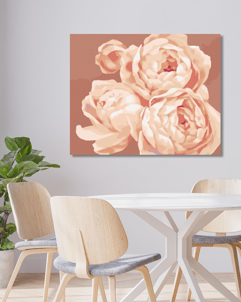 zuty Malování podle čísel - PIVOŇKY 2 (MYROSLAVA VOLOSCHUK) - Rozměr: 40x50 cm, Rámování: Varianta: vypnuté plátno na rám - obrázek 9