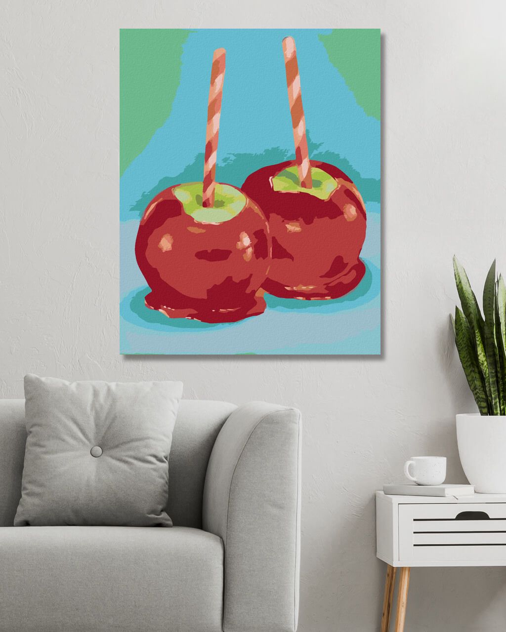 zuty Malování podle čísel - MÁČENÉ JABLKO (MYROSLAVA VOLOSCHUK) - Rozměr: 40x50 cm, Rámování: Varianta: vypnuté plátno na rám - obrázek 6