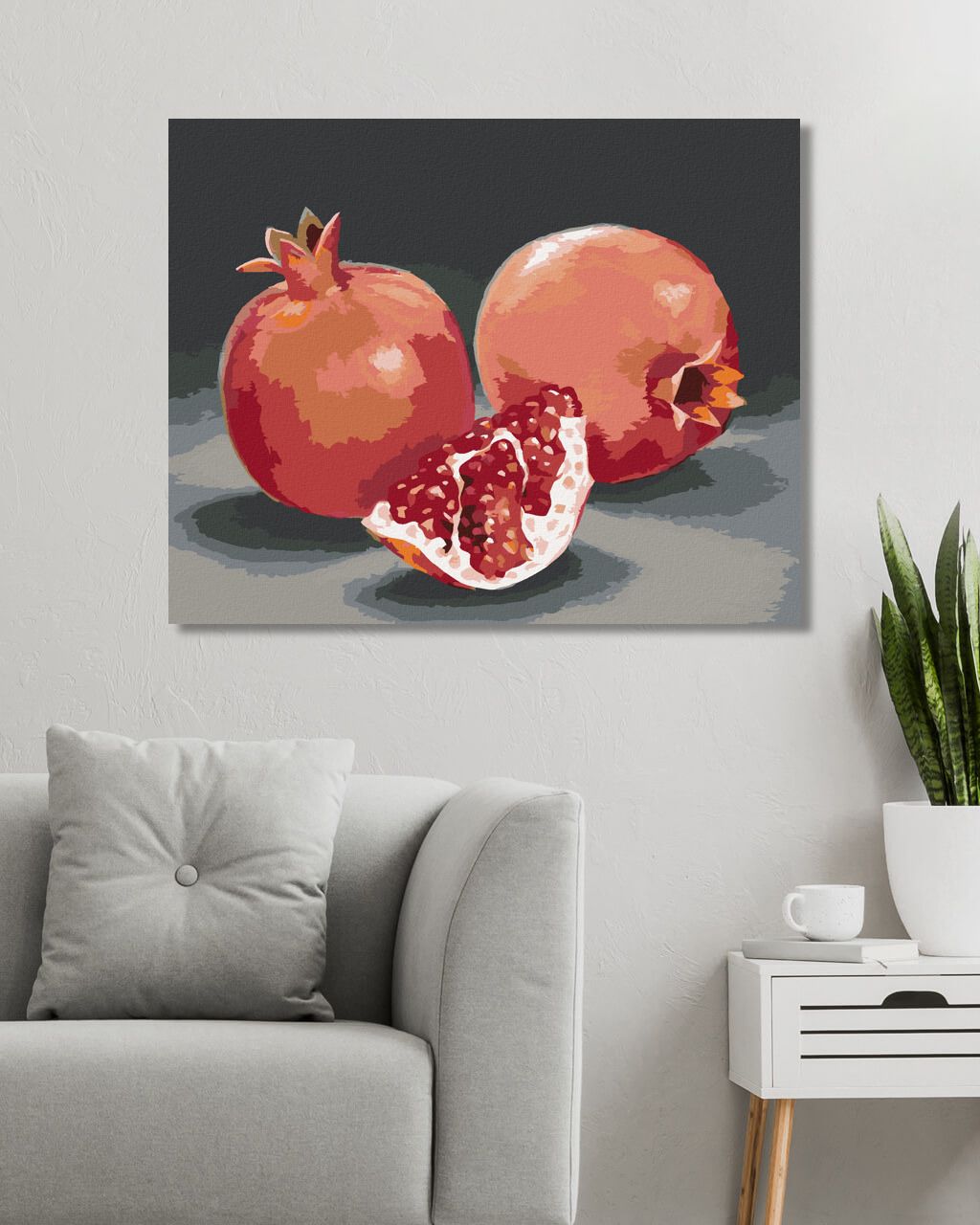 zuty Malování podle čísel - GRANÁTOVÉ JABLKO 3 (MYROSLAVA VOLOSCHUK) - Rozměr: 40x50 cm, Rámování: Varianta: vypnuté plátno na rám - obrázek 7