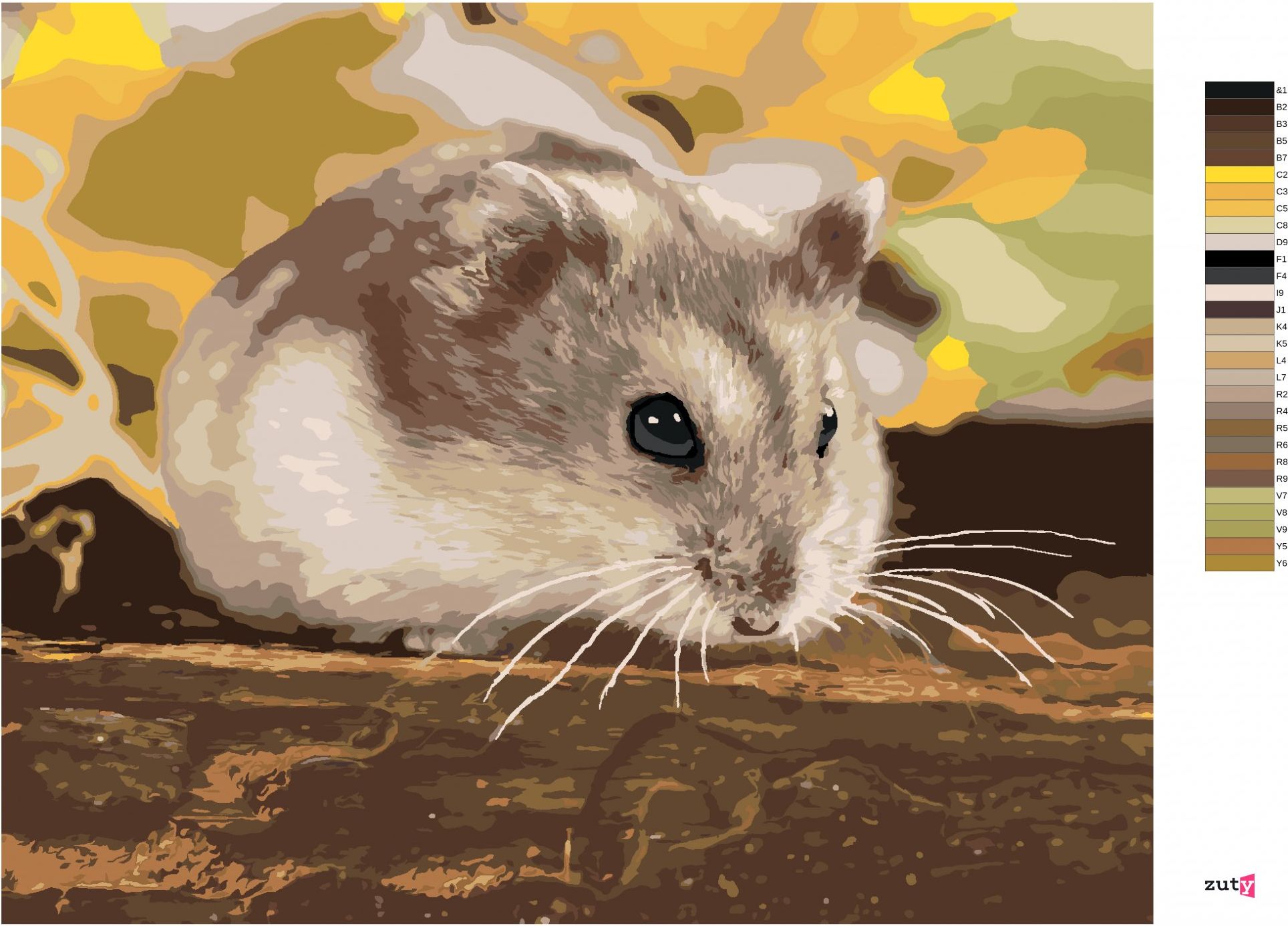 zuty Malování podle čísel - MALÝ KŘEČEK - Rozměr: 40x50 cm, Rámování: Varianta: vypnuté plátno na rám - obrázek 9