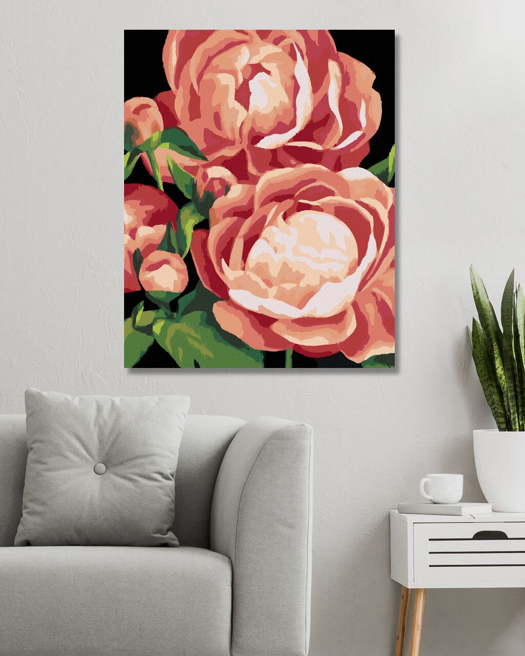 zuty Malování podle čísel - PIVOŇKY 3 (MYROSLAVA VOLOSCHUK) - Rozměr: 40x50 cm, Rámování: Varianta: bez rámu a bez vypnutí plátna - obrázek 8