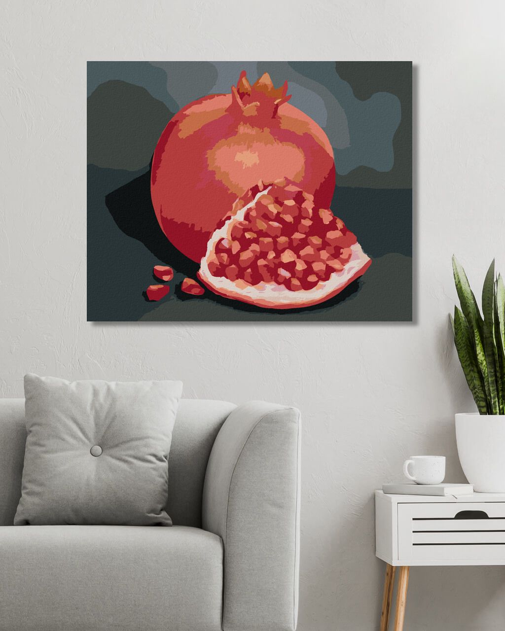 zuty Malování podle čísel - GRANÁTOVÉ JABLKO 2 (MYROSLAVA VOLOSCHUK) - Rozměr: 40x50 cm, Rámování: Varianta: vypnuté plátno na rám - obrázek 10