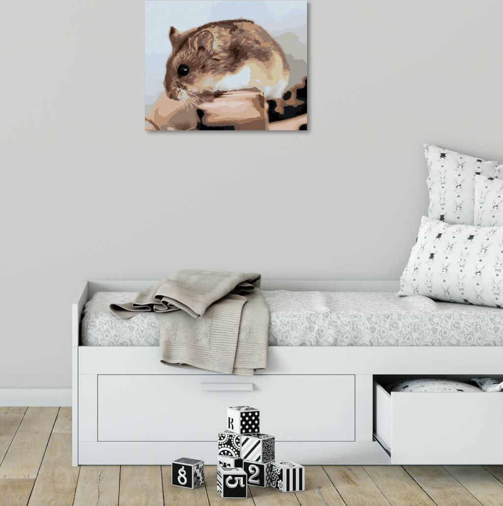 zuty Malování podle čísel - KŘEČEK NA DŘEVĚ - Rozměr: 40x50 cm, Rámování: Varianta: vypnuté plátno na rám - obrázek 6