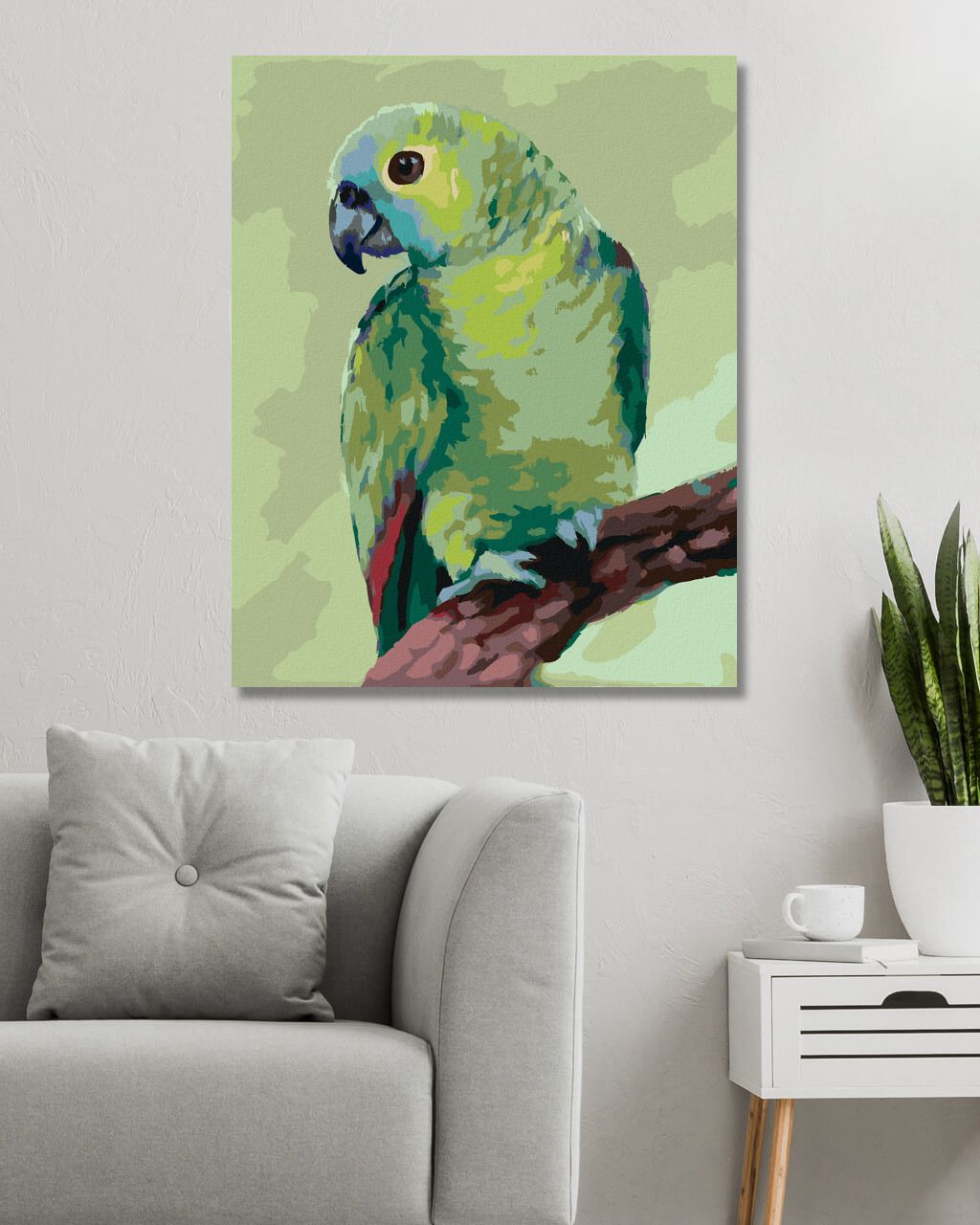 zuty Malování podle čísel - PAPOUŠEK (MYROSLAVA VOLOSCHUK) - Rozměr: 40x50 cm, Rámování: Varianta: vypnuté plátno na rám - obrázek 5