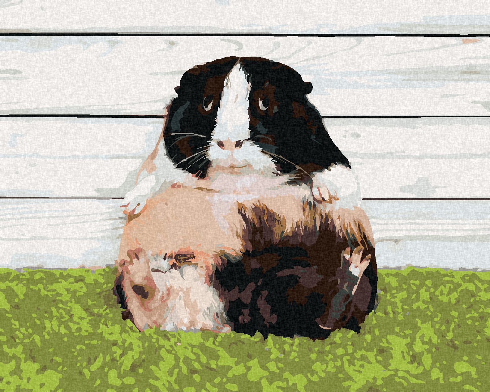 zuty Malování podle čísel - LÍNÉ MORČE - Rozměr: 40x50 cm, Rámování: Varianta: vypnuté plátno na rám - obrázek 1