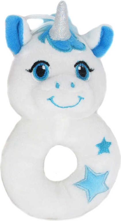 PLYŠ Baby chrastítko jednorožec 14cm pro miminko 2 barvy *PLYŠOVÉ HRAČKY* - obrázek 2