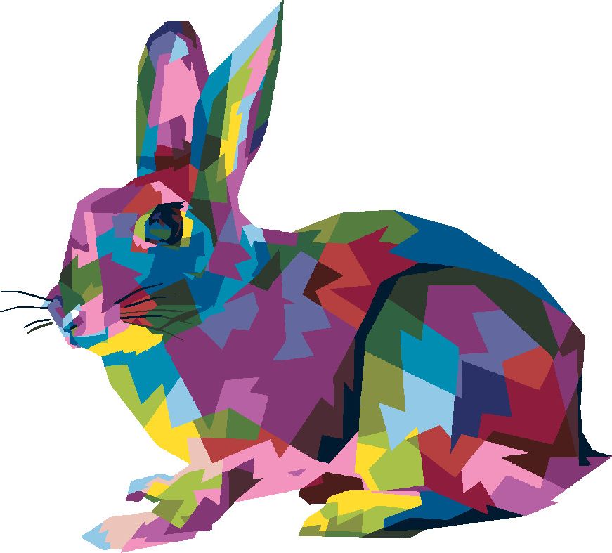zuty Malování podle čísel - POP-ART KRÁLÍK - Rozměr: 40x50 cm, Rámování: Varianta: bez rámu a bez vypnutí plátna - obrázek 4