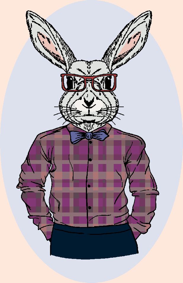 zuty Malování podle čísel - KRÁLÍK HIPSTER - Rozměr: 40x50 cm, Rámování: Varianta: bez rámu a bez vypnutí plátna - obrázek 9