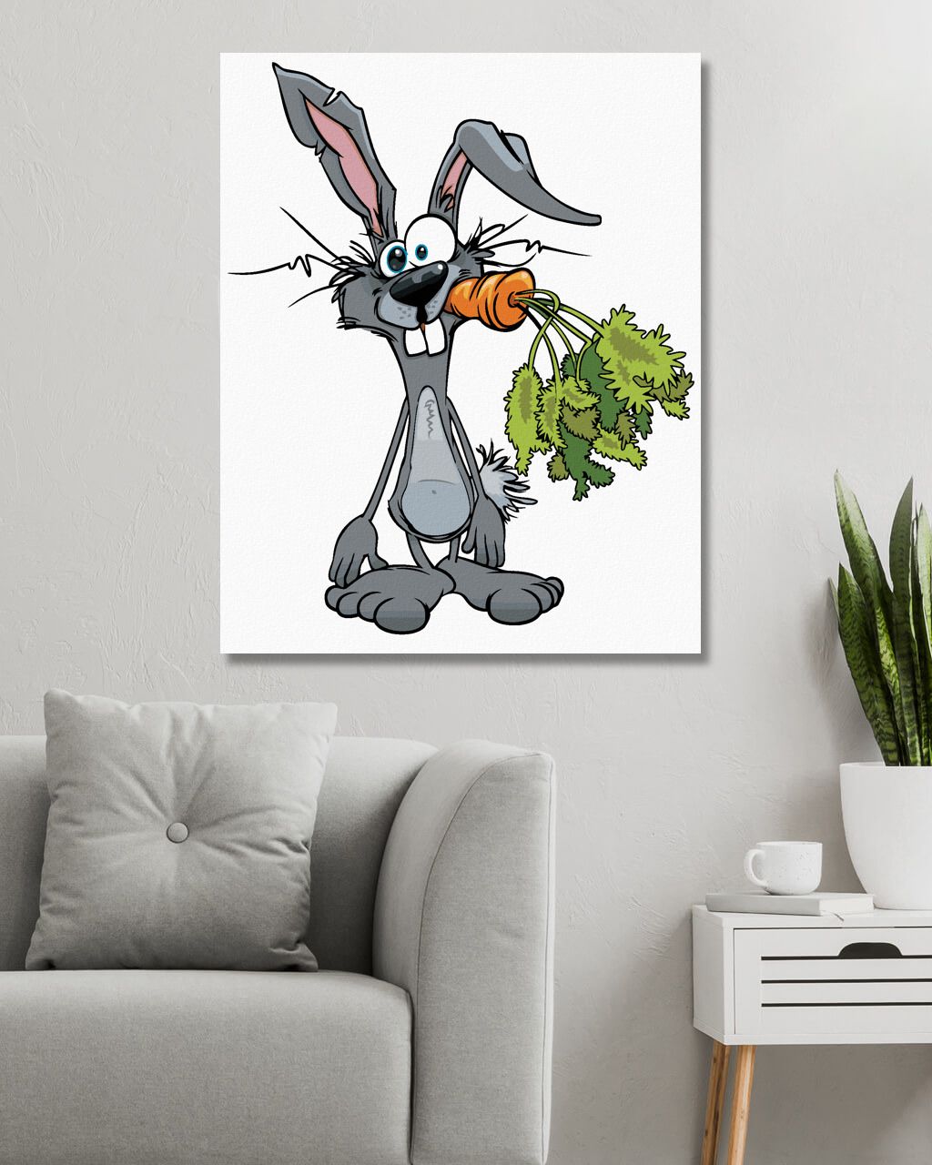 zuty Malování podle čísel - POHÁDKOVÝ KRÁLÍK S MRKVÍ - Rozměr: 40x50 cm, Rámování: Varianta: bez rámu a bez vypnutí plátna - obrázek 6