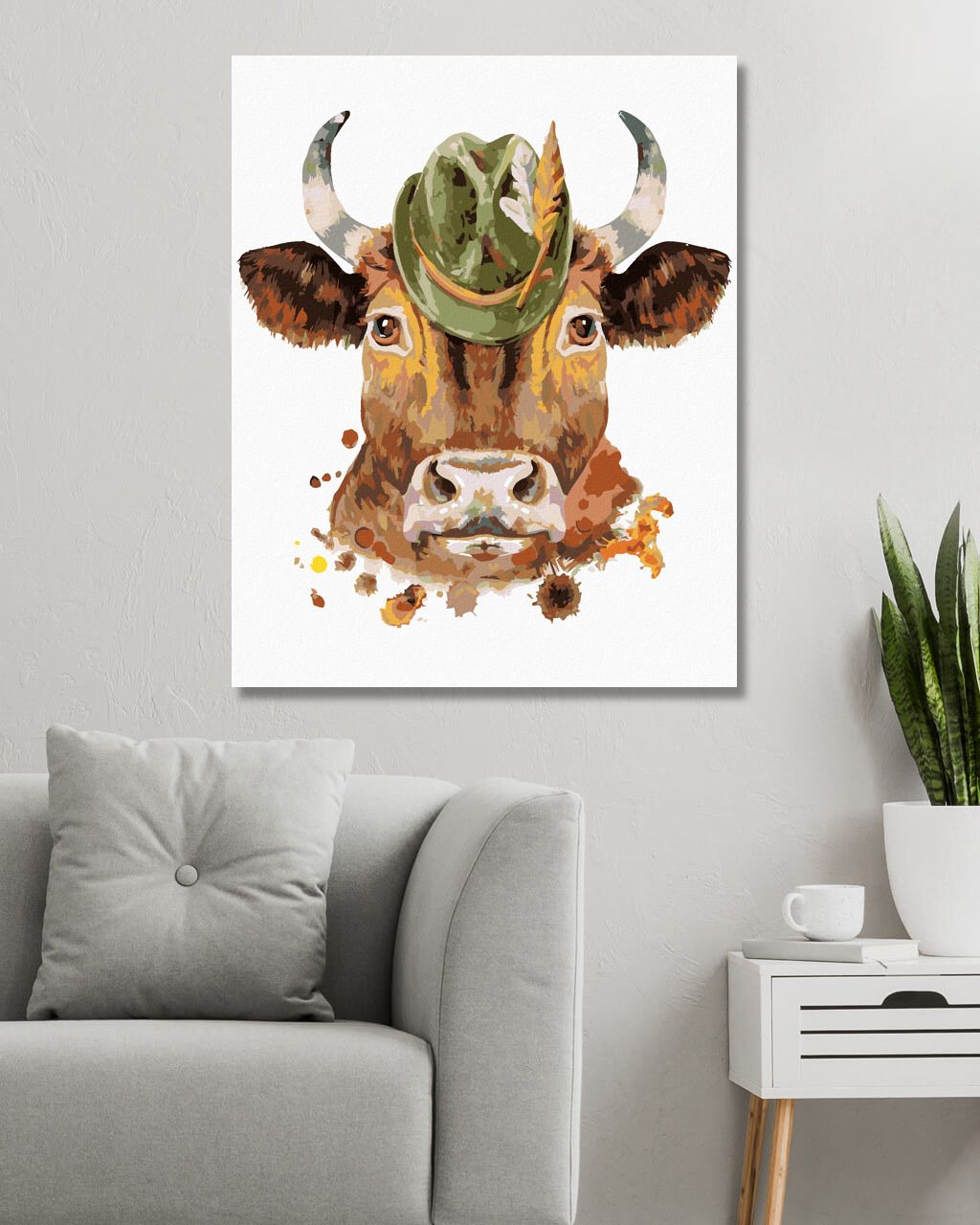 zuty Malování podle čísel - KRÁVA MYSLIVEC - Rozměr: 40x50 cm, Rámování: Varianta: bez rámu a bez vypnutí plátna - obrázek 8