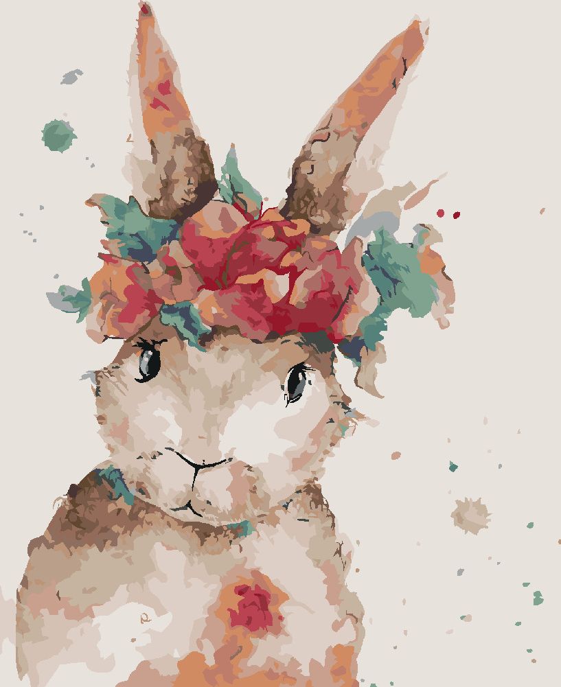 zuty Malování podle čísel - ELEGANTNÍ ZAJÍC - Rozměr: 40x50 cm, Rámování: Varianta: vypnuté plátno na rám - obrázek 6