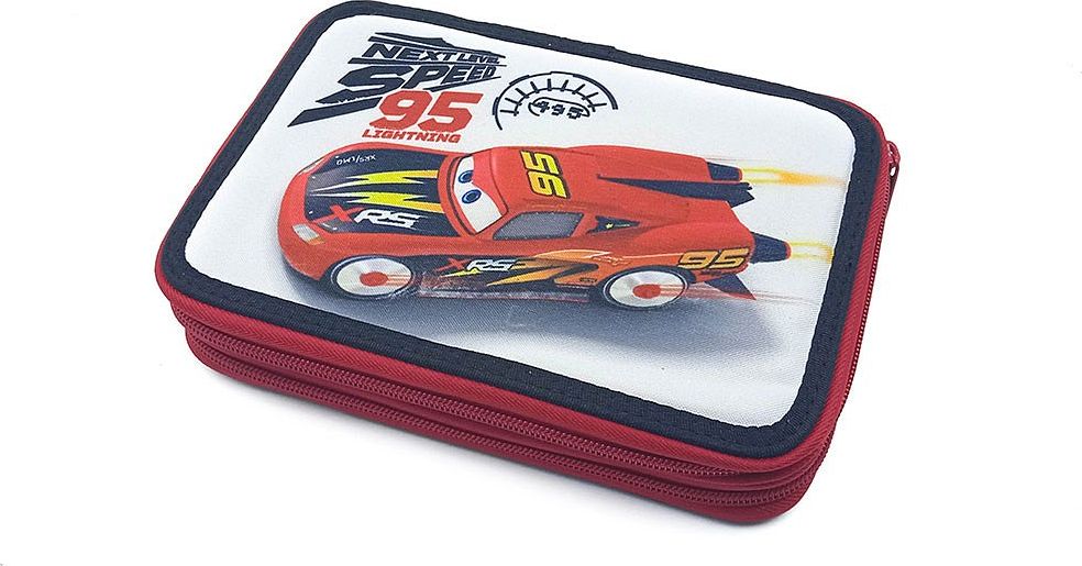 Dvoupatrový školní penál Cars - vybavený - obrázek 1