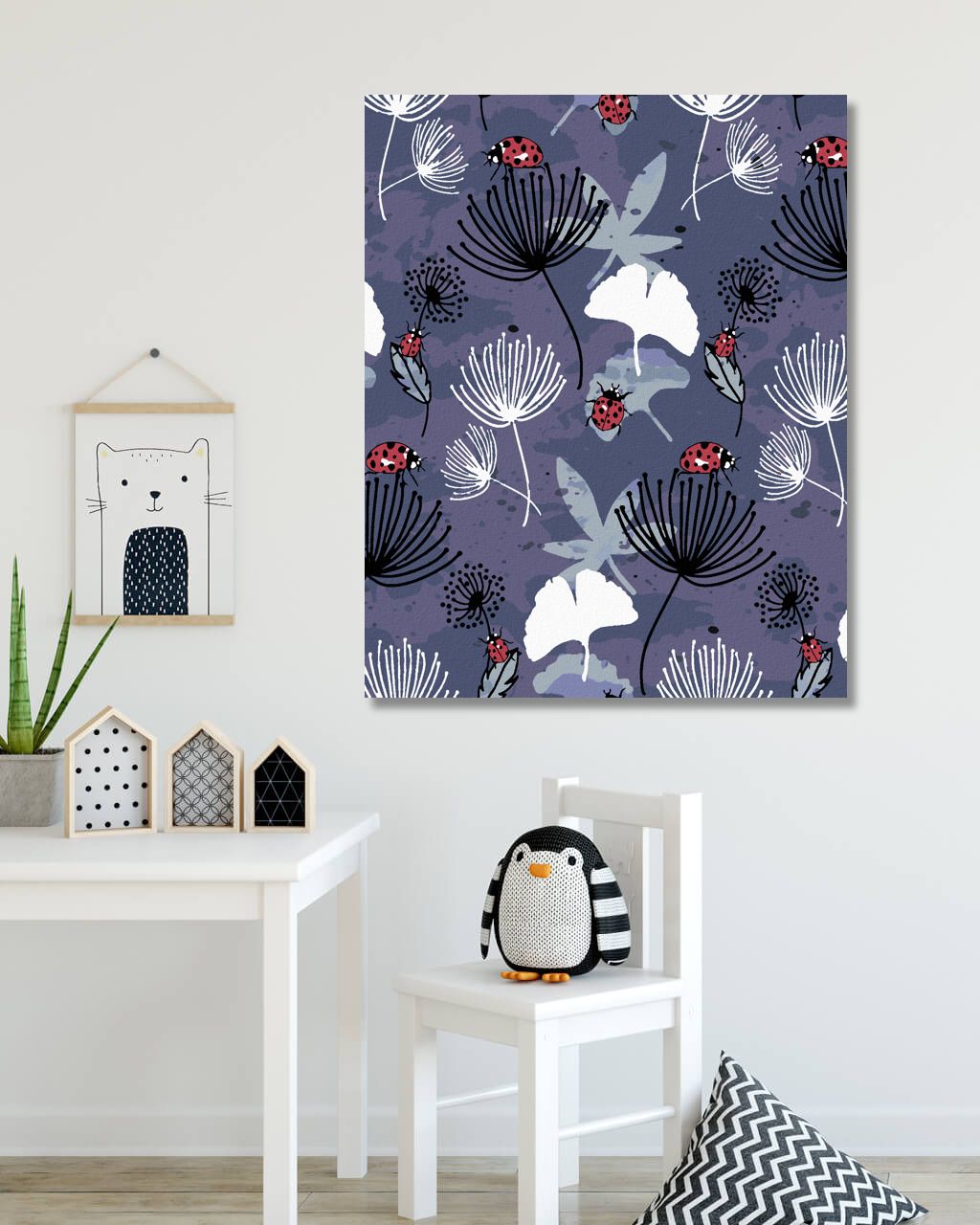 zuty Malování podle čísel - BERUŠKY MEZI LÍSTKY - Rozměr: 40x50 cm, Rámování: Varianta: vypnuté plátno na rám - obrázek 7